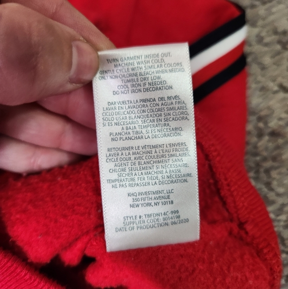 TOMMY HILFIGER  Baby Sweat Suit Hoodie Full Zip WARM Size 12M - Picture 13 of 13